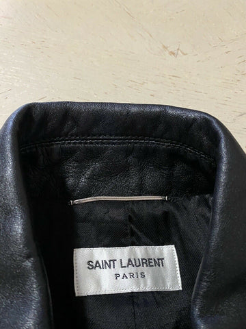New $4990 Saint Laurent Men’s Leather Jacket Coat Black 36 US/46 Eu Italy