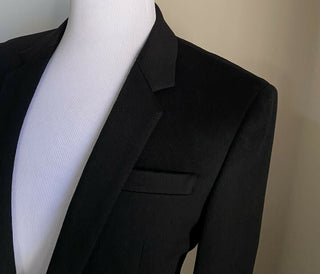 Neu $3790 Saint Laurent Herren Mantel aus Wolle/Kaschmir Schwarz 38 US/48 Eu Italien