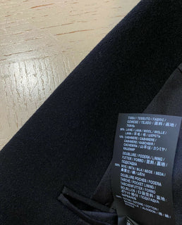 Neu $3790 Saint Laurent Herren Mantel aus Wolle/Kaschmir Schwarz 38 US/48 Eu Italien
