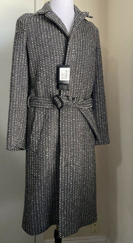 New $3990 Saint Laurent Men Wool Overcoat Coat Black 36 US/46 Eu Italy