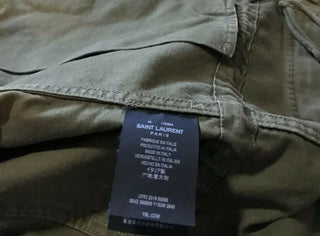 Neu $2290 Saint Laurent Jackenmantel Grün/Kaki 38 US (48 Eu) Italien