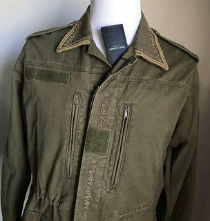 Neu $2290 Saint Laurent Jackenmantel Grün/Kaki 38 US (48 Eu) Italien