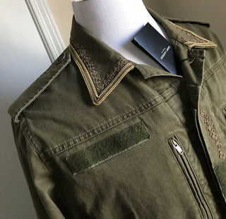 Neu $2290 Saint Laurent Jackenmantel Grün/Kaki 38 US (48 Eu) Italien