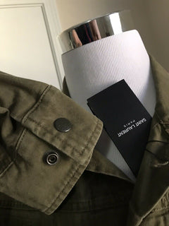 Neu $2290 Saint Laurent Jackenmantel Grün/Kaki 38 US (48 Eu) Italien