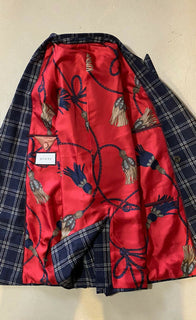 Neuer zweireihiger Herrenanzug von Gucci für 5.300 $, Marineblau/Blau, 42 R US (52R Eu), Italien