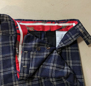 Neuer zweireihiger Herrenanzug von Gucci für 5.300 $, Marineblau/Blau, 42 R US (52R Eu), Italien