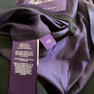 Neu $3295 Ralph Lauren Purple Label Herren-Smokinganzug Schwarz 46R US/56R Eu Italien