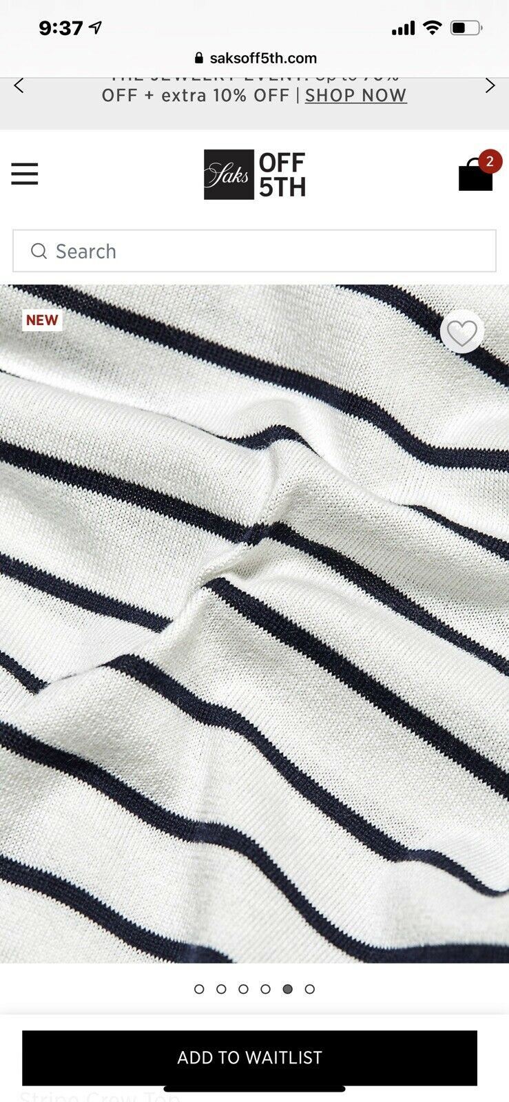 New $995 Brunello Cucinelli Men Crewneck Top Striped Sweater White M ( 50 Eu)