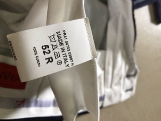 Neu mit Etikett: 698 $ Isaia Herren-Samtanzughose, Marineblau, 36 US (52 Eu), Italien
