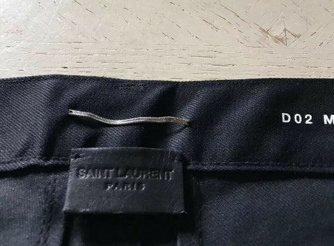Neu mit Etikett: 750 $ Saint Laurent Herrenjeanshose Black Denim 30 US Italien