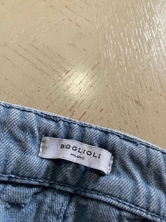Neu mit Etikett: 345 $ Boglioli Herrenjeanshose Blau 40 US Italien
