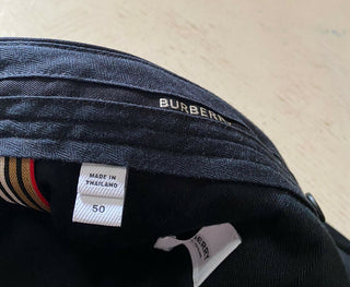 Neu mit Etikett: 550 $ Burberry Kurze Herrenhose Schwarz Größe 34 US (50 Eu)