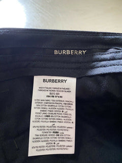 Neu mit Etikett: 550 $ Burberry Kurze Herrenhose Schwarz Größe 34 US (50 Eu)