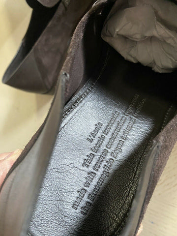 Новые замшевые лоферы-мокасины Ermenegildo Zegna Iconic за 750 долларов США DK Brown 10 US