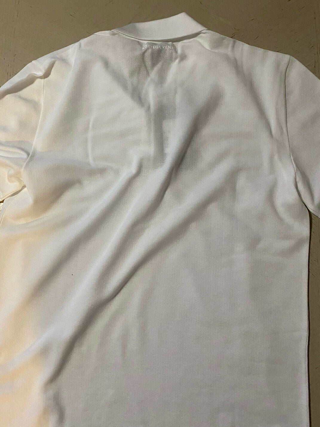 NWT $390 Bottega Veneta Mens Polo Shirt White XL US ( 54 Eu ) Italy