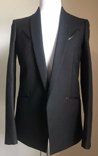 Neu mit Etikett: 3790 $ Saint Laurent Herren Westernjacke Blazer Schwarz 36R US (46R Eu) Italien