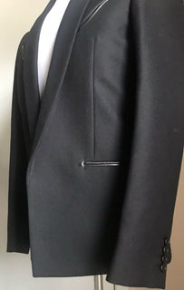 Neu mit Etikett: 3790 $ Saint Laurent Herren Westernjacke Blazer Schwarz 36R US (46R Eu) Italien