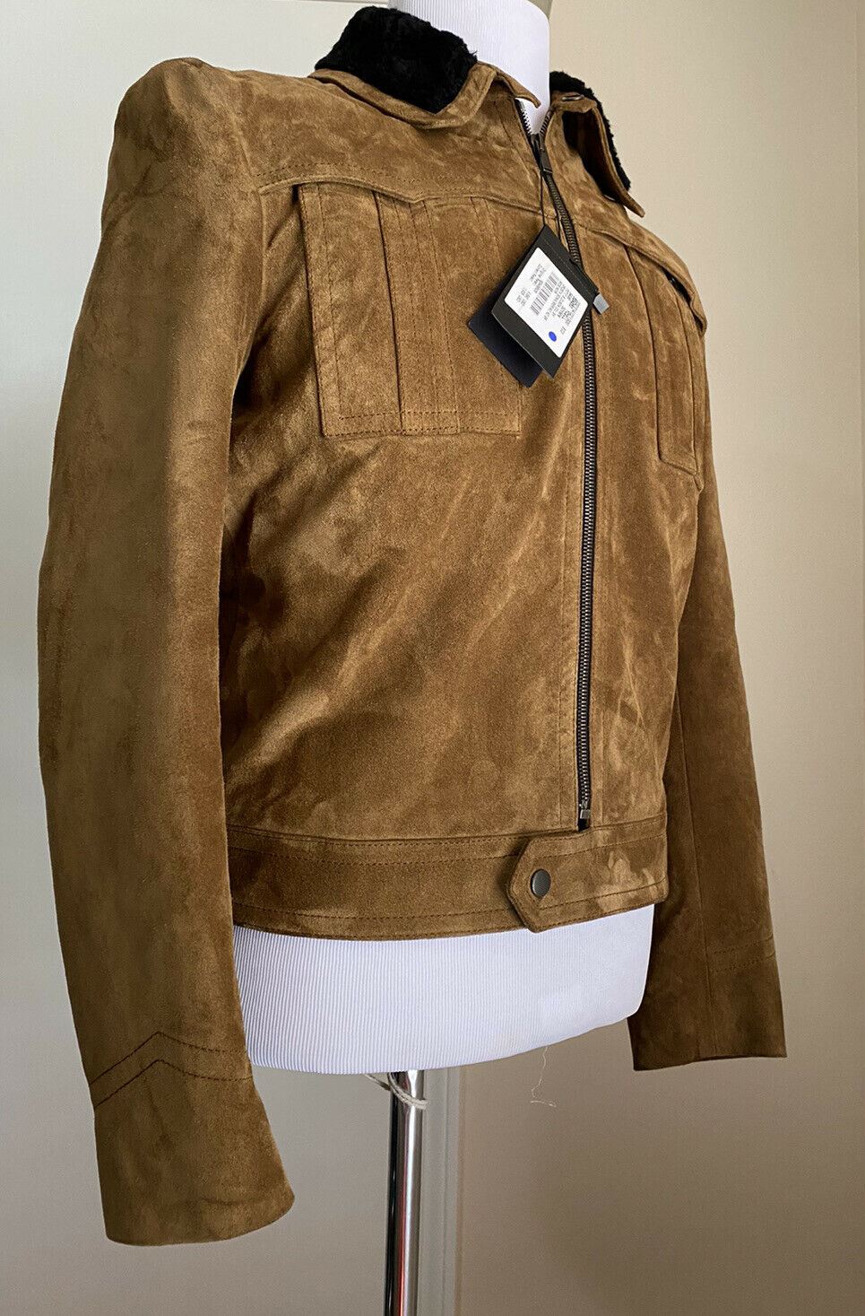 Neu $4590 Saint Laurent Herren-Jackenmantel aus Wildleder/Scharnier, Braun, 40 US/50 Eu (M)