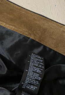 Neu $4590 Saint Laurent Herren-Jackenmantel aus Wildleder/Scharnier, Braun, 40 US/50 Eu (M)