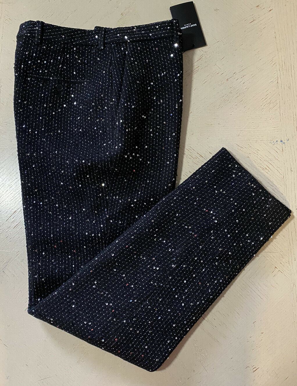 NWT $1650 Saint Laurent Men’s Dress Pants Black 34 US ( 50 Eu ) Italy 603193