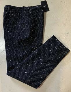 Neu mit Etikett: 1650 $ Saint Laurent Herrenanzughose Schwarz 34 US (50 Eu) Italien 603193