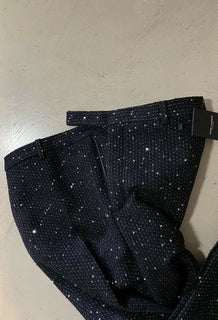 Neu mit Etikett: 1650 $ Saint Laurent Herrenanzughose Schwarz 34 US (50 Eu) Italien 603193