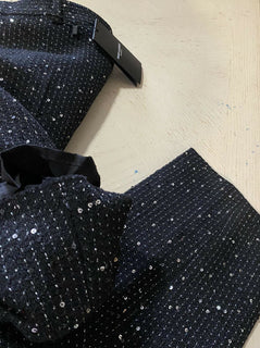 Neu mit Etikett: 1650 $ Saint Laurent Herrenanzughose Schwarz 34 US (50 Eu) Italien 603193