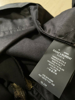Neu mit Etikett: 890 $ Saint Laurent Herrenanzughose Gold 38 US (54 Eu) Italien