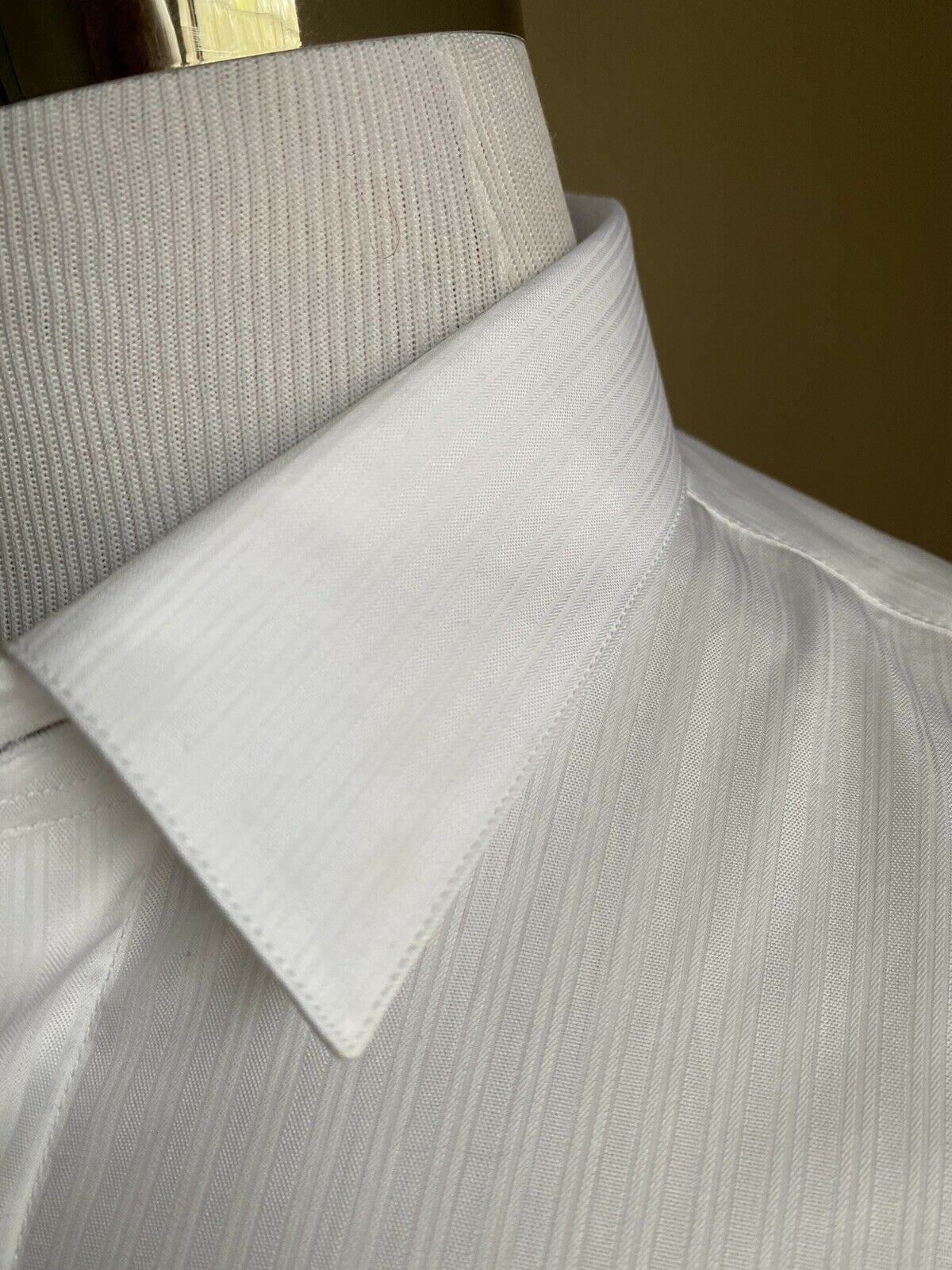 NWT Saint Laurent Mens  Dress Shirt  White ( 40/15.5 ) Italy