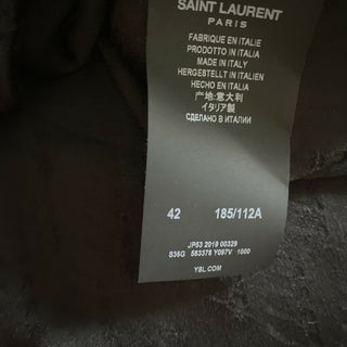 Neu mit Etikett: 1190 $ Saint Laurent Herren Seidenhemd Schwarz L (42/16,5) Italien