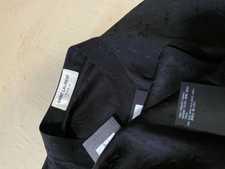 Neu mit Etikett: 1190 $ Saint Laurent Herren Seidenhemd Schwarz L (42/16,5) Italien