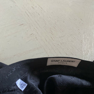Neu mit Etikett: 1190 $ Saint Laurent Herren Seidenhemd Schwarz L (42/16,5) Italien