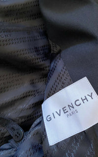 Neu $2820 Givenchy Damen Wollkettenjacke Blazer Schwarz 36/4 Italien