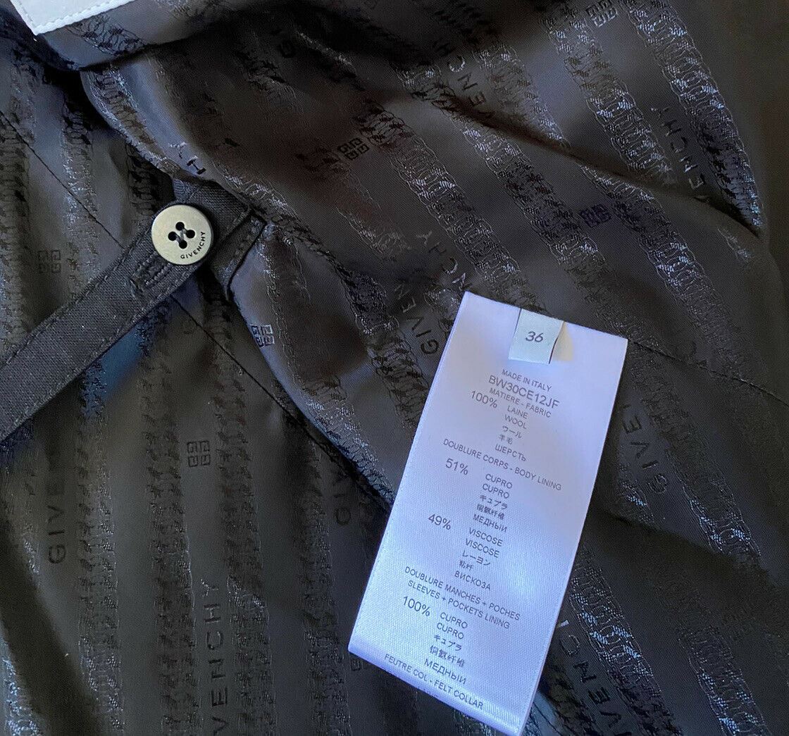 New $2820 Givenchy Women’s Wool Chain Jacket Blazer Black 36/4 Italy