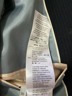 Neu mit Etikett: 3490 $ Gucci Herren-Sportmantel, Jacke, Blazer, Marineblau, 40R US (50R Eu), Italien