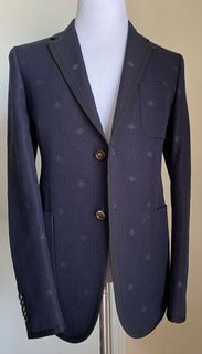 Neu mit Etikett: 3490 $ Gucci Herren-Sportmantel, Jacke, Blazer, Marineblau, 40R US (50R Eu), Italien