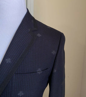 Neu mit Etikett: 3490 $ Gucci Herren-Sportmantel, Jacke, Blazer, Marineblau, 40R US (50R Eu), Italien