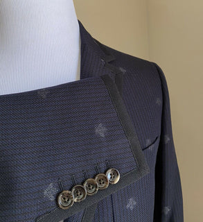Neu mit Etikett: 3490 $ Gucci Herren-Sportmantel, Jacke, Blazer, Marineblau, 40R US (50R Eu), Italien