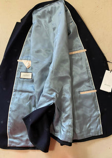 Neu mit Etikett: 3490 $ Gucci Herren-Sportmantel, Jacke, Blazer, Marineblau, 40R US (50R Eu), Italien
