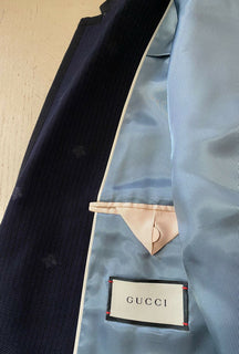 Neu mit Etikett: 3490 $ Gucci Herren-Sportmantel, Jacke, Blazer, Marineblau, 40R US (50R Eu), Italien