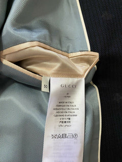 Neu mit Etikett: 3490 $ Gucci Herren-Sportmantel, Jacke, Blazer, Marineblau, 40R US (50R Eu), Italien
