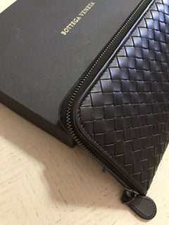 Neue 800 $ Bottega Veneta Geldbörse DK Brown 114076 Italien