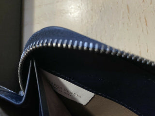 Neue 800-Dollar-Bottega-Veneta-Geldbörse Marineblau/Blau 114076 Italien