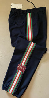 Neu mit Etikett: 1100 $ Gucci Military Cotton Herrenhose Nachtblau 36 US (52 Eu) Italien