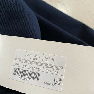 Neu mit Etikett: 1100 $ Gucci Military Cotton Herrenhose Nachtblau 36 US (52 Eu) Italien