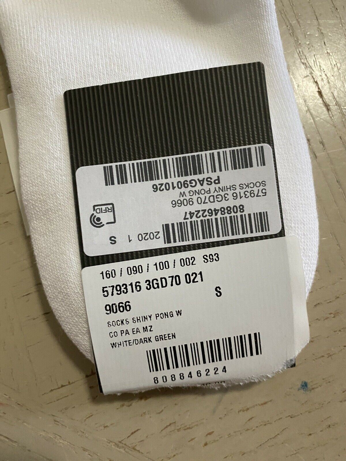 Neu mit Etikett: Gucci Herren-Baumwollsocken mit Gucci-Monogramm, Weiß, Größe S, Italien