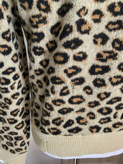 Neu mit Etikett: 1960 $ Gucci Herren Woll-Jacquard-Strick-Rundhalspullover Kamel/Schwarz L Italien