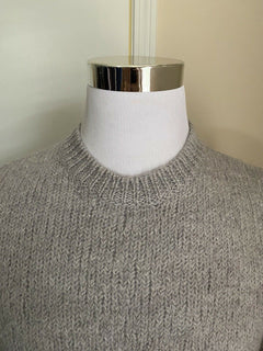 NWT $1600 Gucci Men Wool Crewneck Sweater Light Gray M Italy