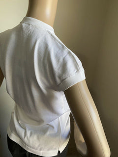 New $600 Loro Piana Ventotene Top Blouse Color While Size 42/8 Italy
