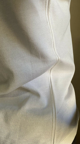 New $600 Loro Piana Ventotene Top Blouse Color While Size 42/8 Italy